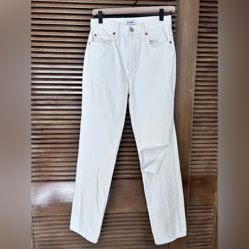 Re/Done white jeans